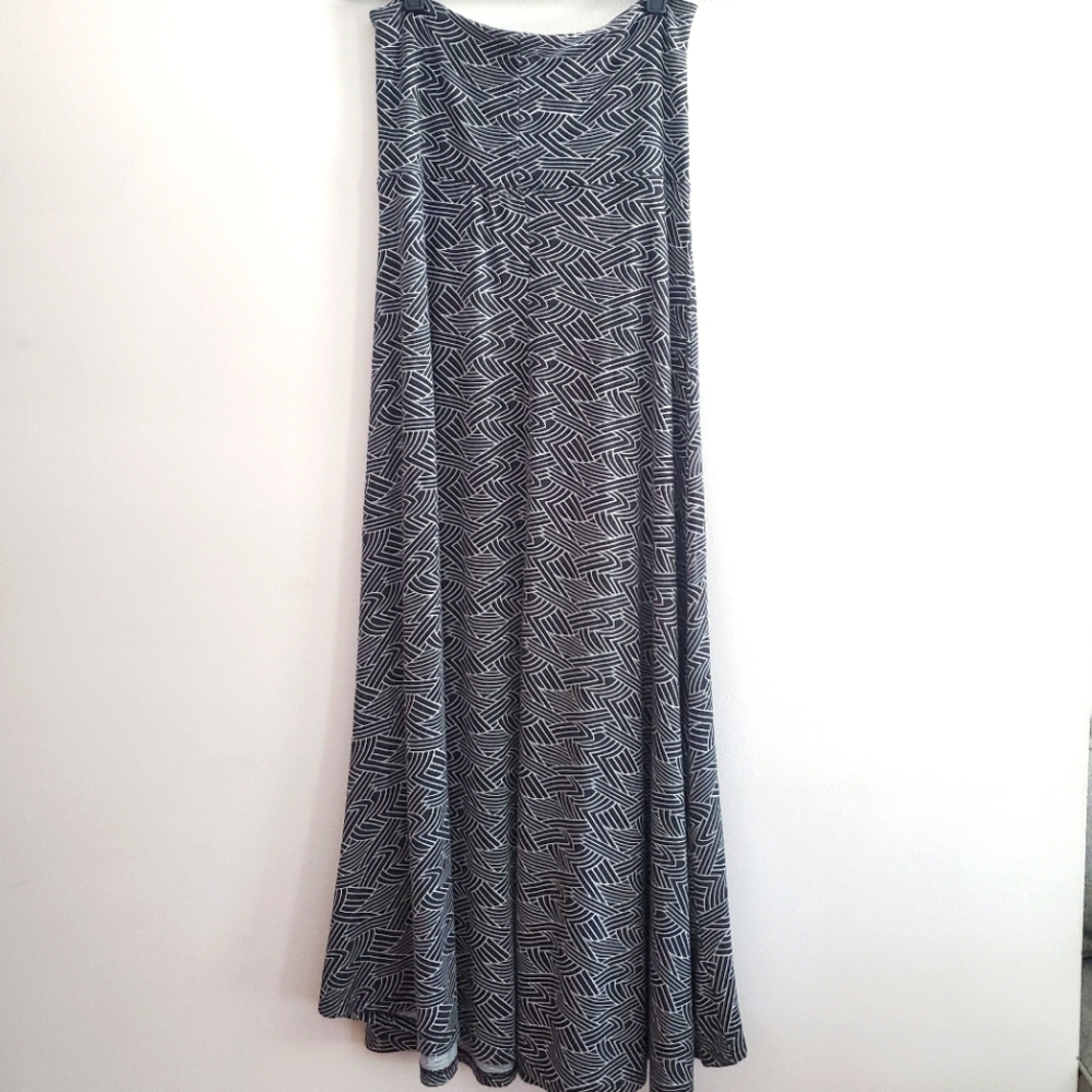 Thyme and Honey Black & White Maxi Skirt